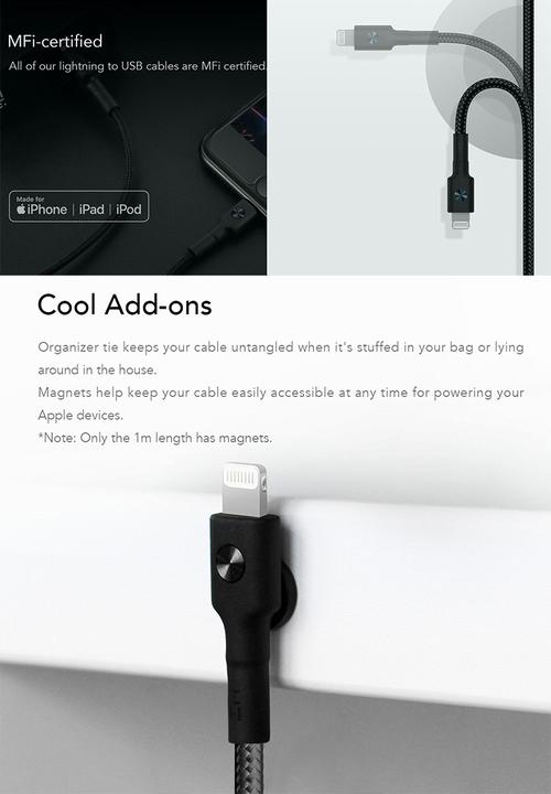 ZMI - USB MFI Lightning Cable - Black