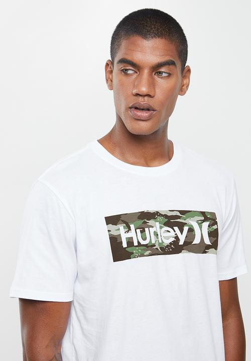 Hurley - Oao boxed iwa camo prem short sleeve - white
