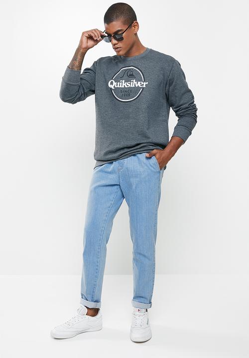 Quiksilver - Words remain crew fleece 2-edc - grey