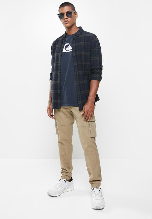 Quiksilver - Comp logo short sleeve - navy