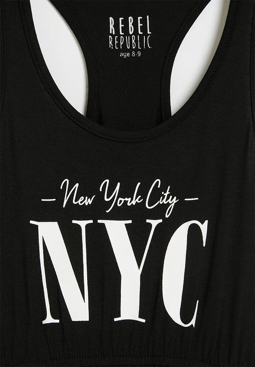 Rebel Republic - Girls maxi dress - black
