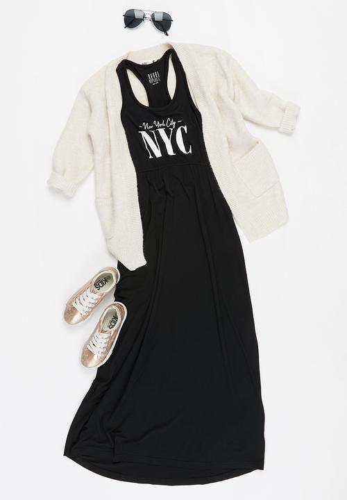 Rebel Republic - Girls maxi dress - black