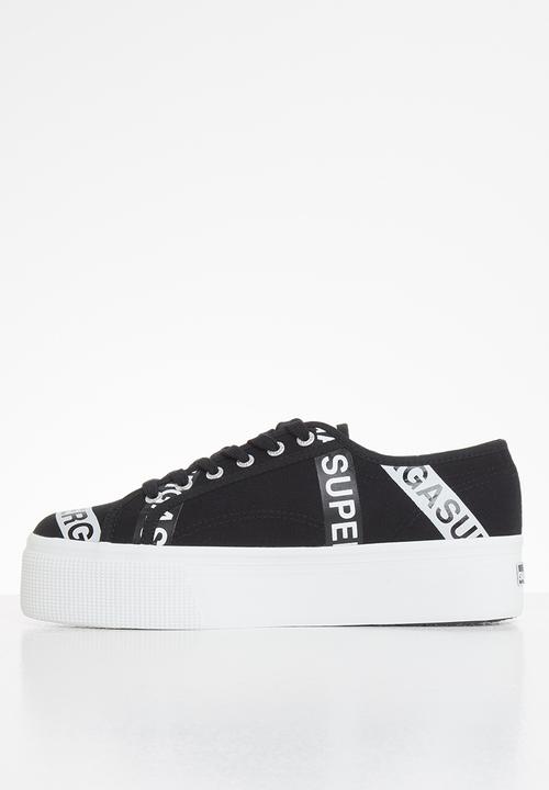 SUPERGA - 2790 letter tape - black grey ash
