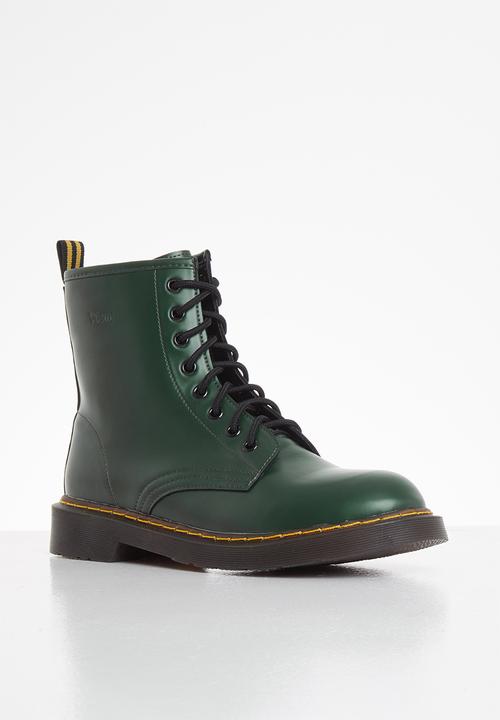 Plum - Lavigne combat boot - green