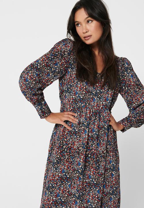 Jacqueline de Yong - Liv midi dress - multi 
