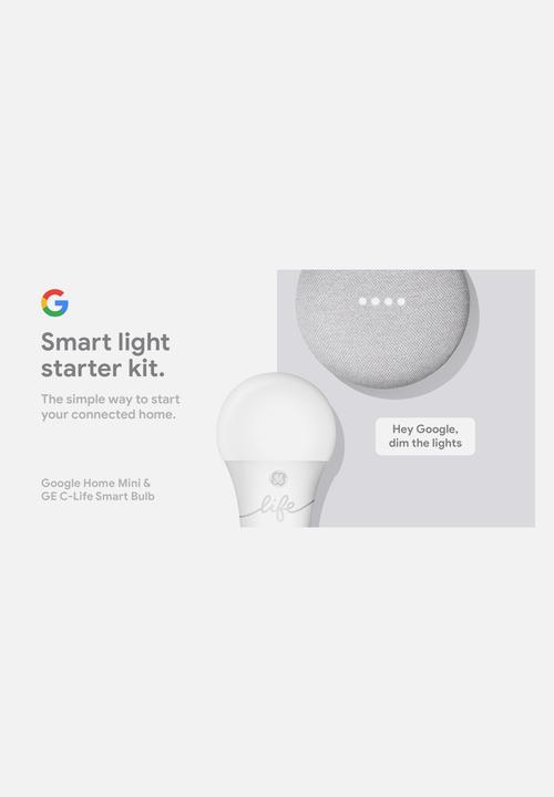 Google - Google smart light starter kit - chalk