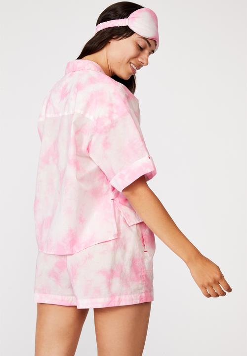 Cotton On - Washed woven sleep set - pink 