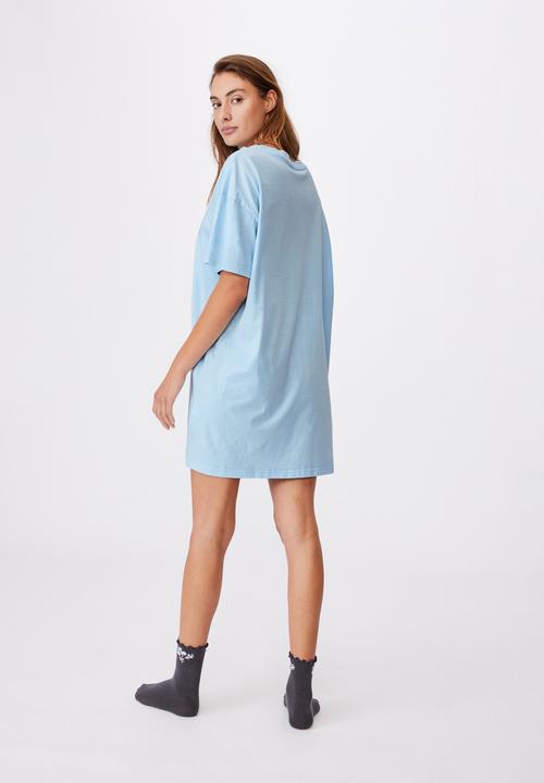 Cotton On - 90s T-shirt nightie - blue 