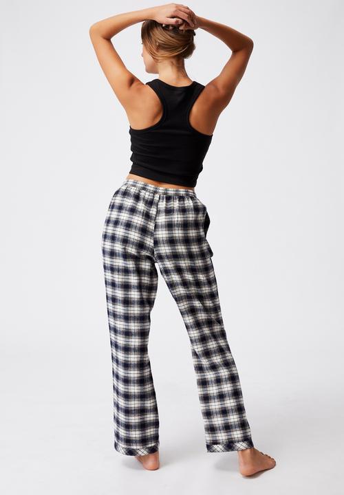 Cotton On - Warm flannel sleep pant - mini check navy