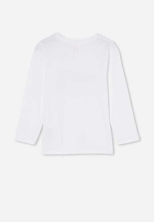 Cotton On - Penelope long sleeve tee - white