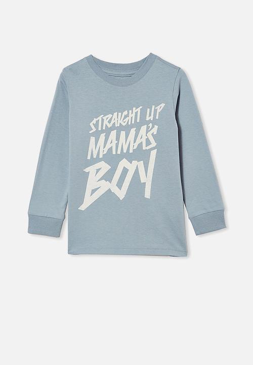 Cotton On - Tom long sleeve tee - dusty blue