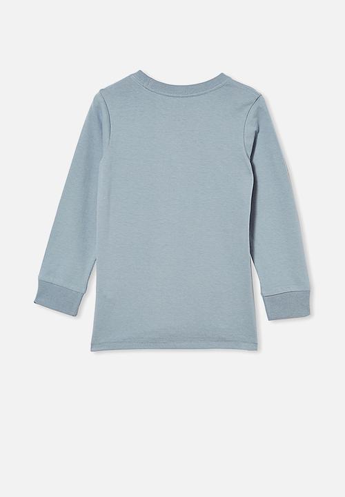 Cotton On - Tom long sleeve tee - dusty blue