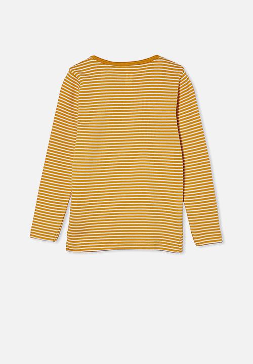 Cotton On - Jessie crew - yellow & white 