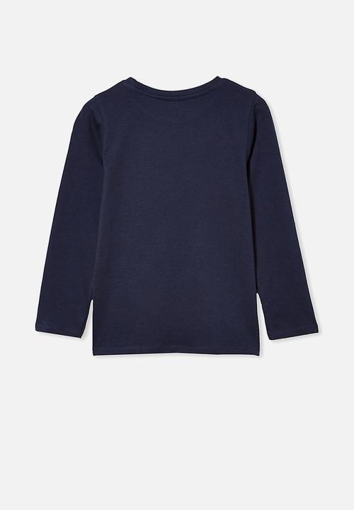 Cotton On - Penelope long sleeve tee - navy 