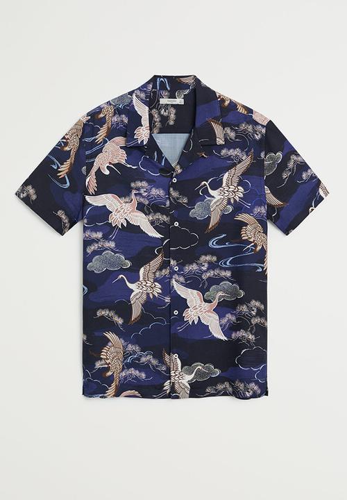 MANGO - Trek shirt - navy