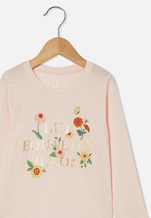 Cotton On - Penelope long sleeve tee - light pink 