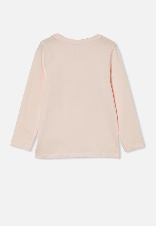 Cotton On - Penelope long sleeve tee - light pink 