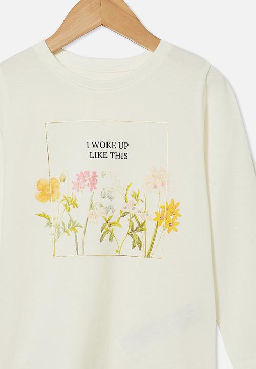 Cotton On - Penelope long sleeve tee - off white 