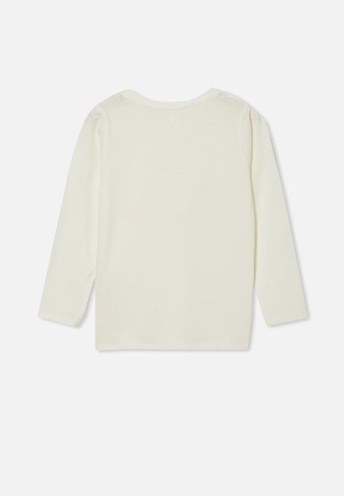 Cotton On - Penelope long sleeve tee - off white 
