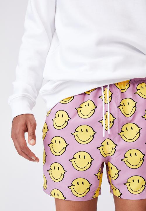 Factorie - Smiley resort short - lcn smi fuschia smiley