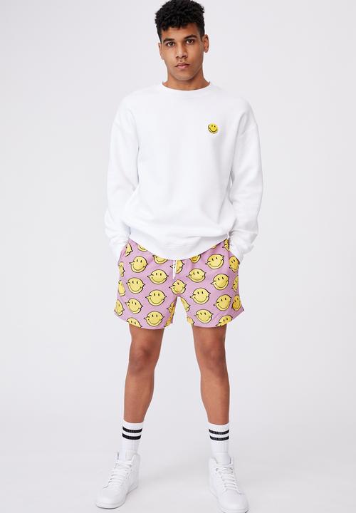 Factorie - Smiley resort short - lcn smi fuschia smiley