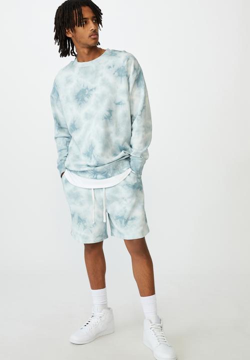 Factorie - Oversized tie dye crew - blue tie dye