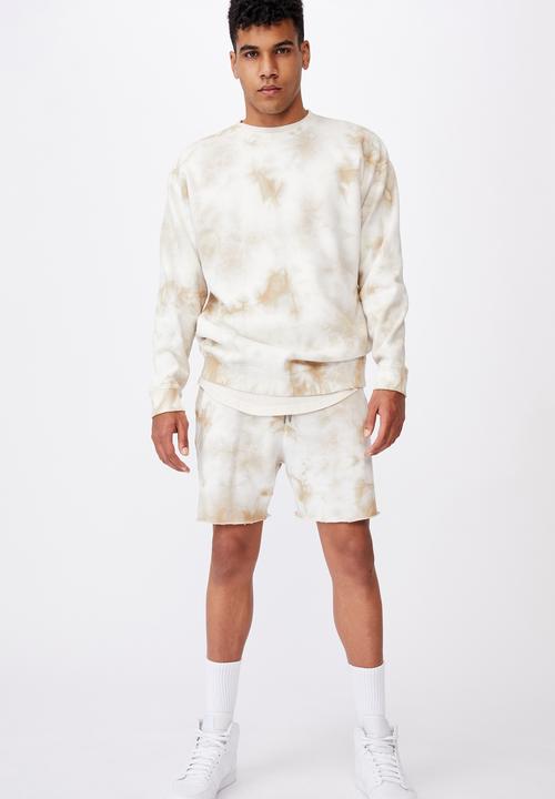 Factorie - Oversized tie dye crew - sand tie dye