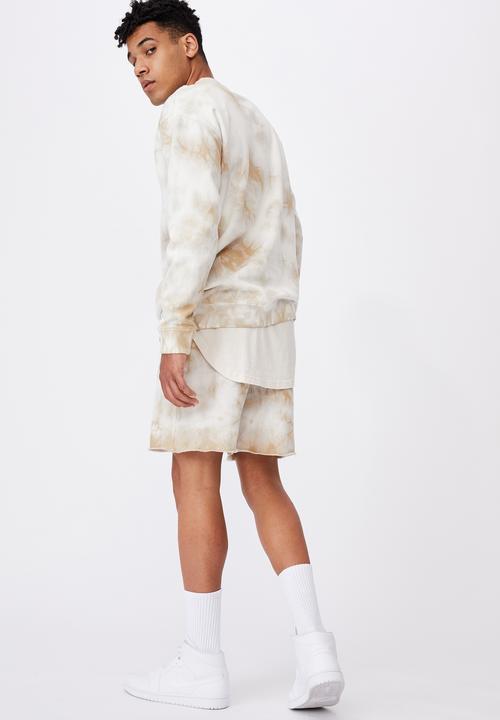 Factorie - Oversized tie dye crew - sand tie dye