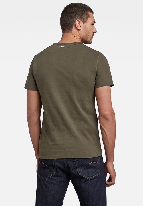G-STAR - Badge logo+ r s\s tee - combat
