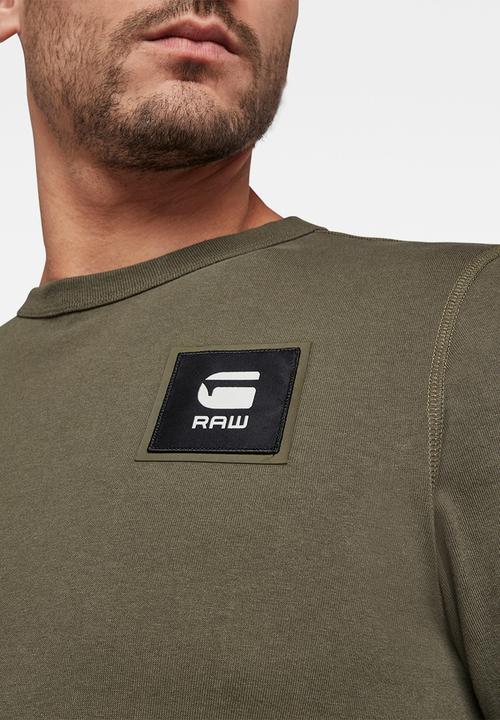 G-STAR - Badge logo+ r s\s tee - combat