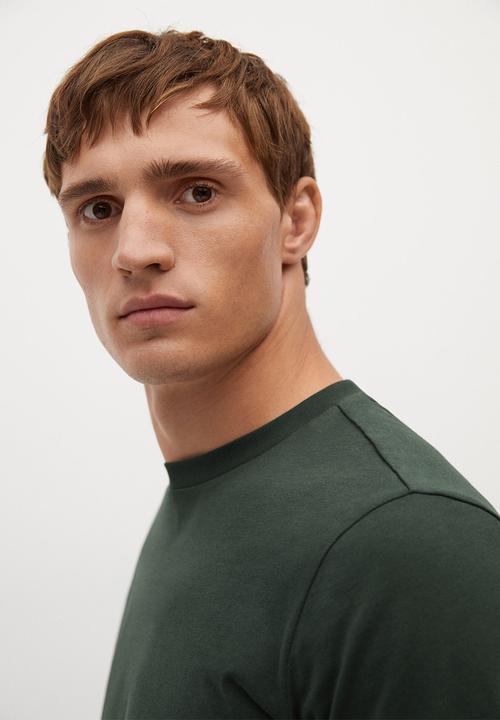 MANGO - Gareth T-shirt - khaki