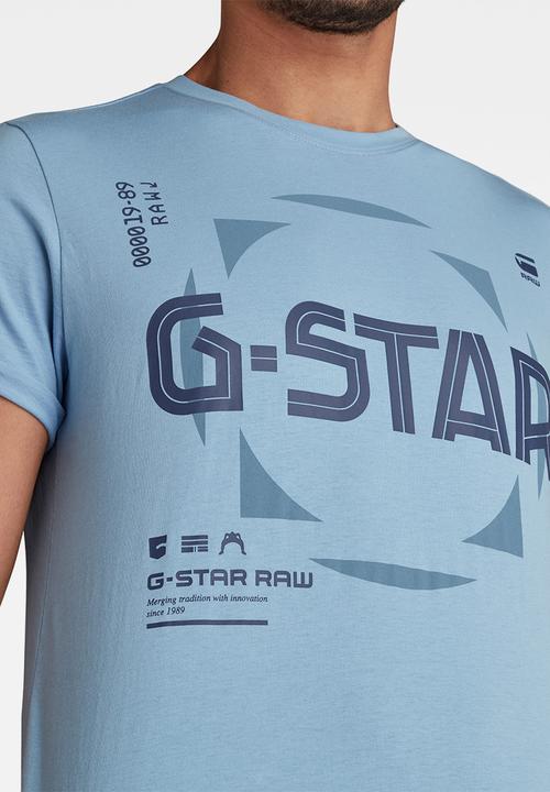 G-STAR - Lash graphic r short sleeve tee - delta blue