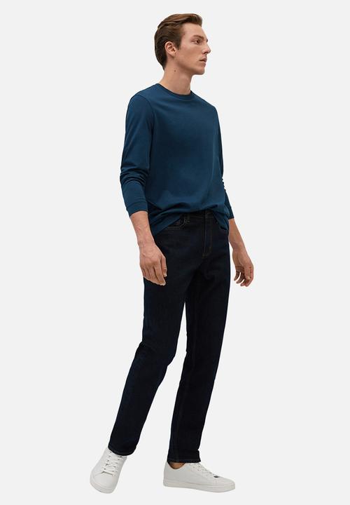 MANGO - Gareth T-shirt - navy