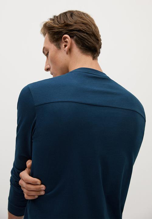 MANGO - Gareth T-shirt - navy