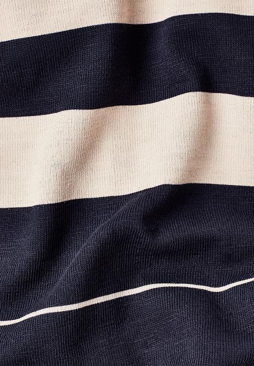 G-STAR - Pixelated stripe r short sleeve tee - black & beige