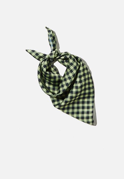 Rubi - Soho bandana - green & black 