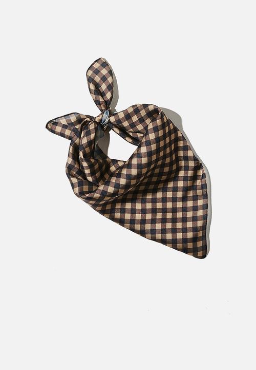 Rubi - Soho bandana - black & brown 