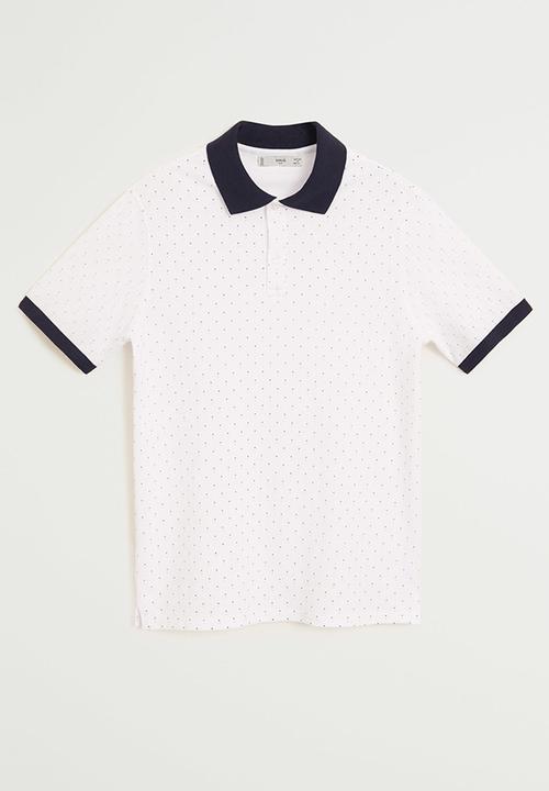 MANGO - Geo polo - white