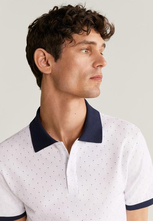 MANGO - Geo polo - white