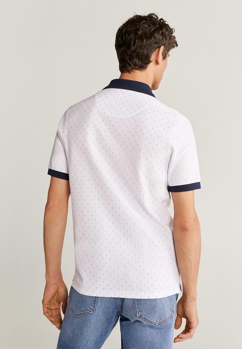 MANGO - Geo polo - white