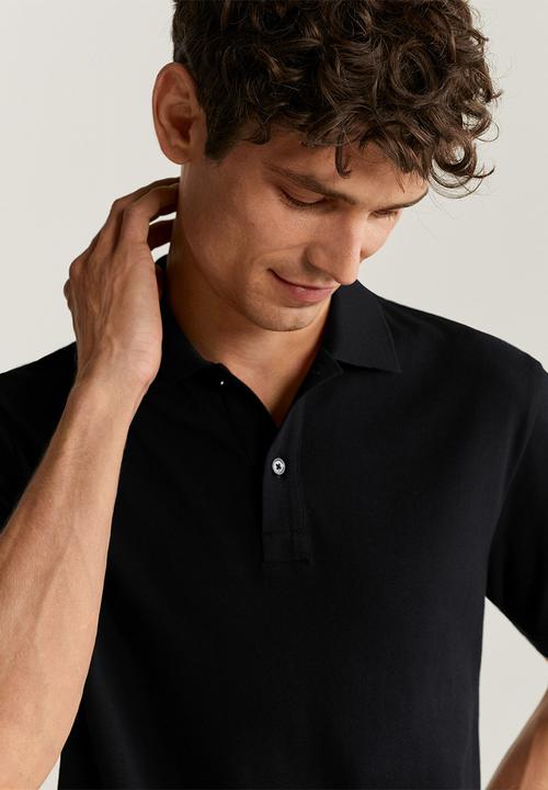 MANGO - Rea polo - black