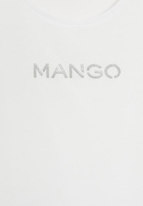 MANGO - T-shirt carmiseta - white
