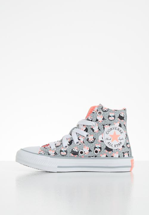 Converse - Chuck taylor all star penguin print hi - ash stone