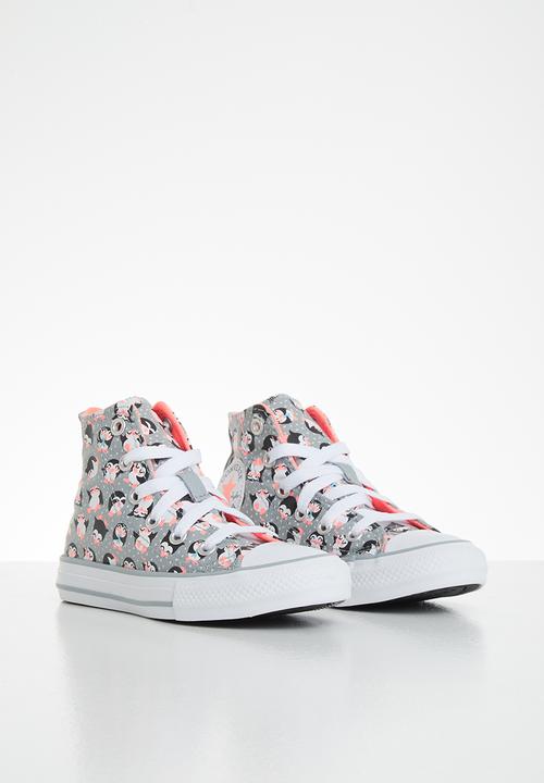 Converse - Chuck taylor all star penguin print hi - ash stone
