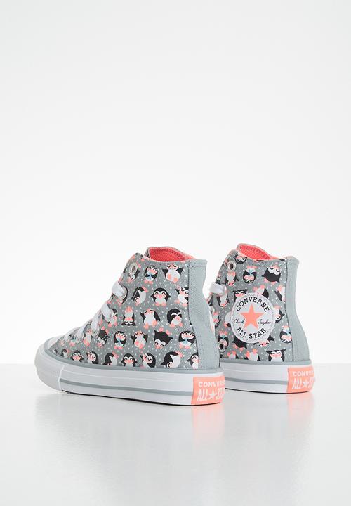 Converse - Chuck taylor all star penguin print hi - ash stone