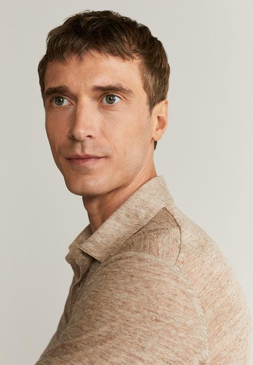 MANGO - Amberes polo - beige