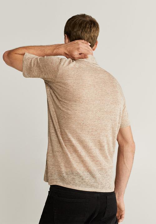 MANGO - Amberes polo - beige