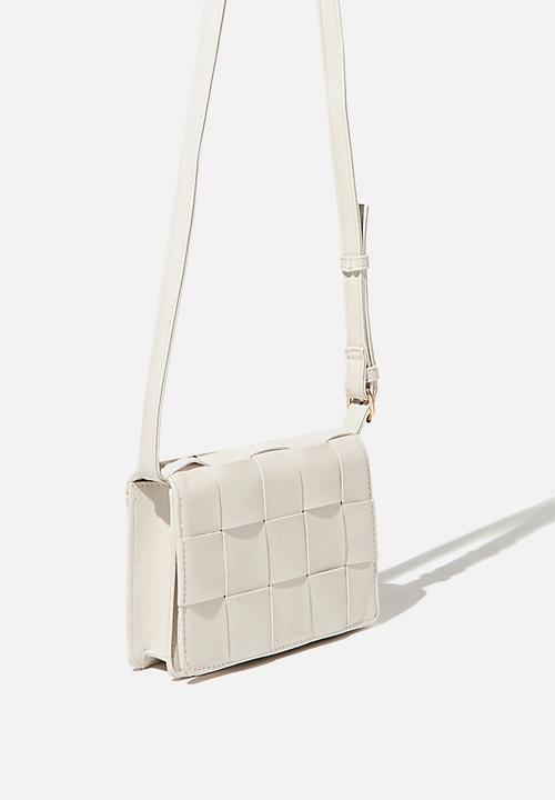 Rubi - Christy woven cross body bag - white