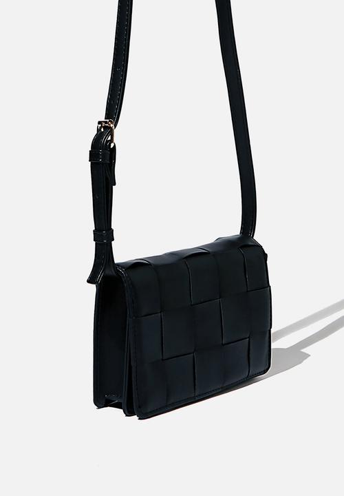 Rubi - Christy woven cross body bag - black