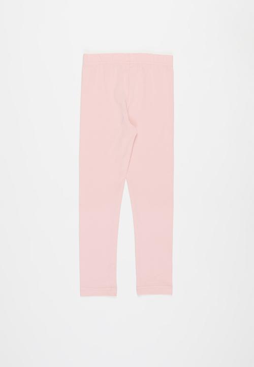 Pop Candy - Younger girls 2 pack leggings - light pink & grey